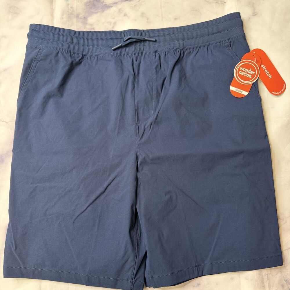 Wonder Nation Boys Everywhere Blue Pull On Shorts XL